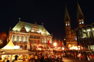 Marktplatz Bremen bei Nacht Marktplatz Bremen bei Nacht